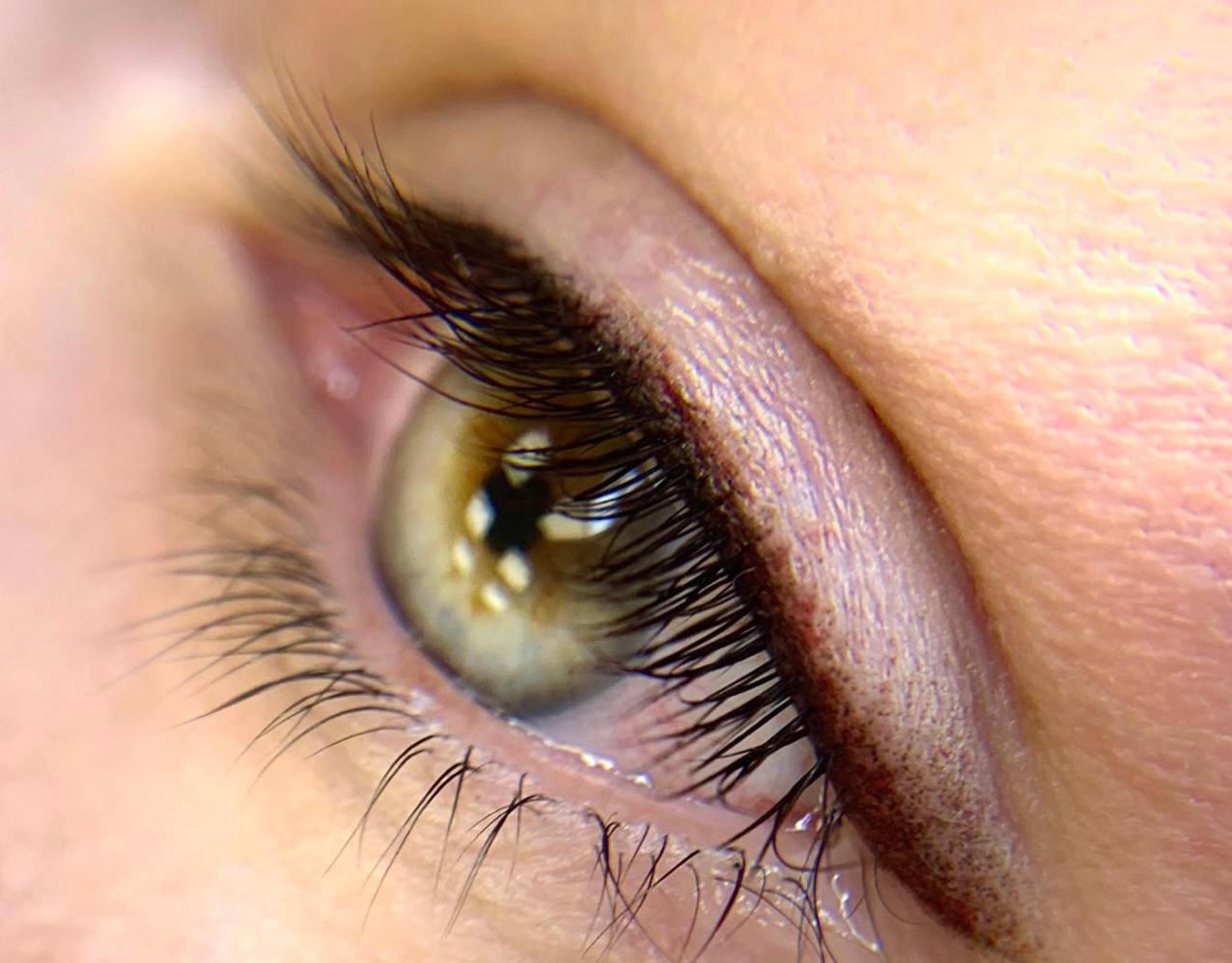 Перманент бархатных век (межресничка)